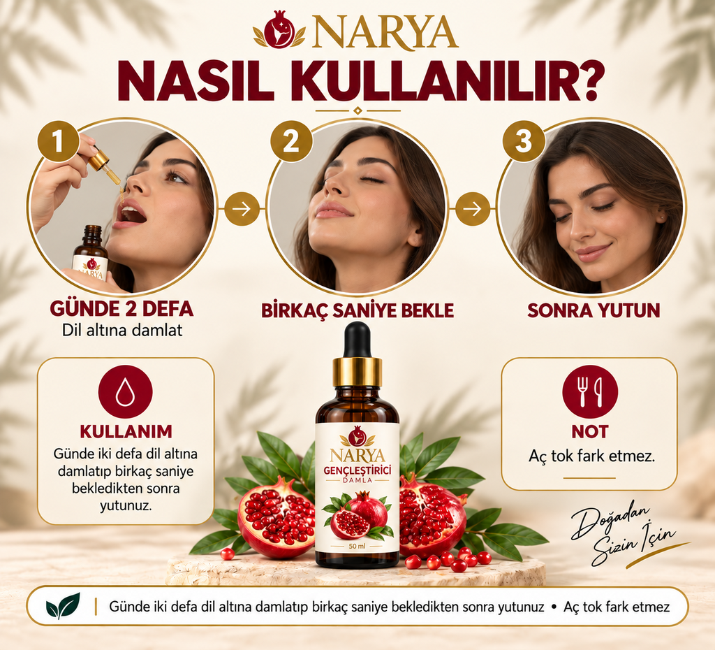 Narya Gençleştirici Damla kullanım rehberi